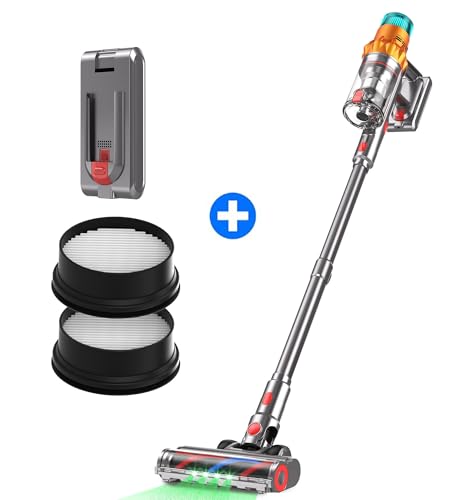 Image of REBANIC Cordless Vacuum Cleaner and HEPA Filter*2 and Battery Replacement