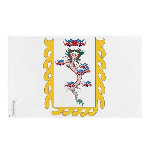 Drapeau Royaume Céleste de la Grande Paix polyester résistant intérieur extérieur Pixelforma
