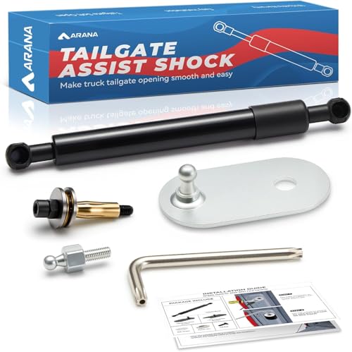 ARANA Tailgate Assist Shock for Dodge Ram 1500 2500 3500 2009-2025, Tail gate Slow Drop Accessories Damper Kit for RAM 1500 2500 3500(All Tools Provided)