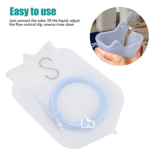 Kit de Bolsa de Enema de Silicone, Limpeza de Leite de café Saudável e Transparente para Limpeza de