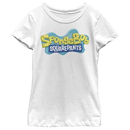 T-shirt Bob l'éponge fille Nickelodeon à manches courtes en coton rose