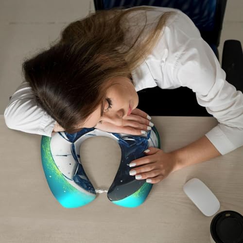 Almohada de espuma viscoelástica para viaje U miniatura 7