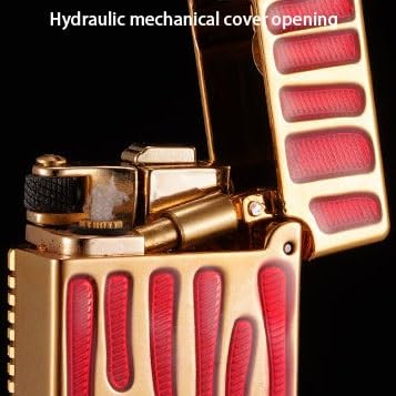 Encendedor de queroseno recargable con sofisticado diseño ecológico de metal 6