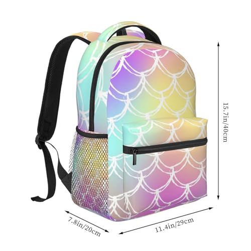 Mermaid 1 Travel Laptop Backpack Women Lightweight Backpack Adjustable College Backpack Fits 15.6 Inch Laptop Waterproof Travel Backpack for Men, Women3