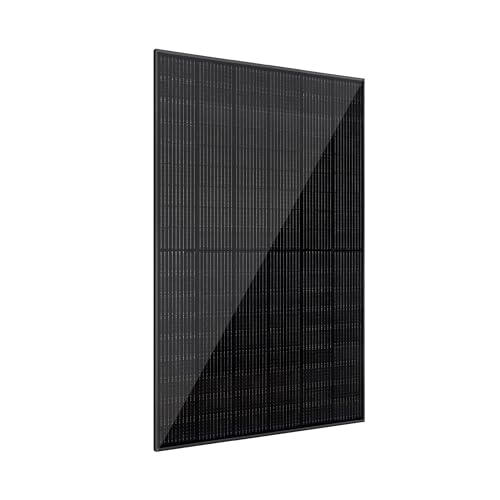 VALE Solarmodul Bifazial 450 Wp Full Black - Glas-Glas-Module - Solarpanel für Balkonkraftwerke - Universal einsetzbar - Lineare Leistungsgarantie