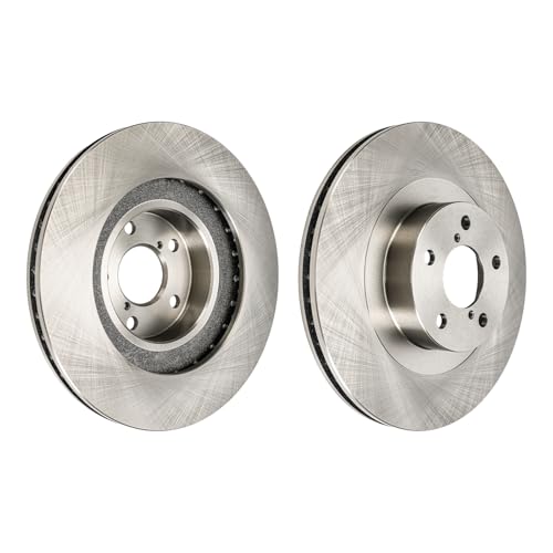 PHILTOP Front Disc Brake Rotors for Subaru 2009-2018 Forester, Subaru 2005-2014 Outback, Subaru 2006-2014 Legacy, Subaru 2013-2015 XV Crosstrek | Zinc Coated Anti-Rust | # 31407 by PHILTOP - Used condition - Image 2