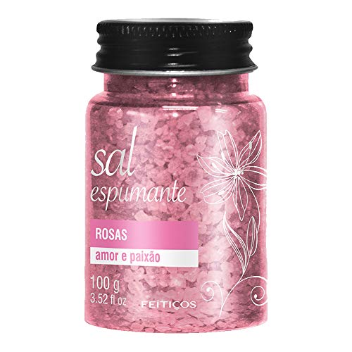 Sal Espumante - Rosas - 100 G, Feitiços Aromáticos