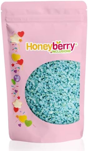 Blue Popping Candy 1kg - Cocoa Butter Coated Unflavoured Natural Blue Coloured Popping Candy for Baking Cake Decoration