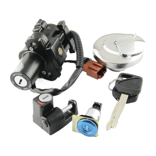 Bouchon carburant avec kit de verrouillage et contacteur d'allumage complet pour moto CB400SS