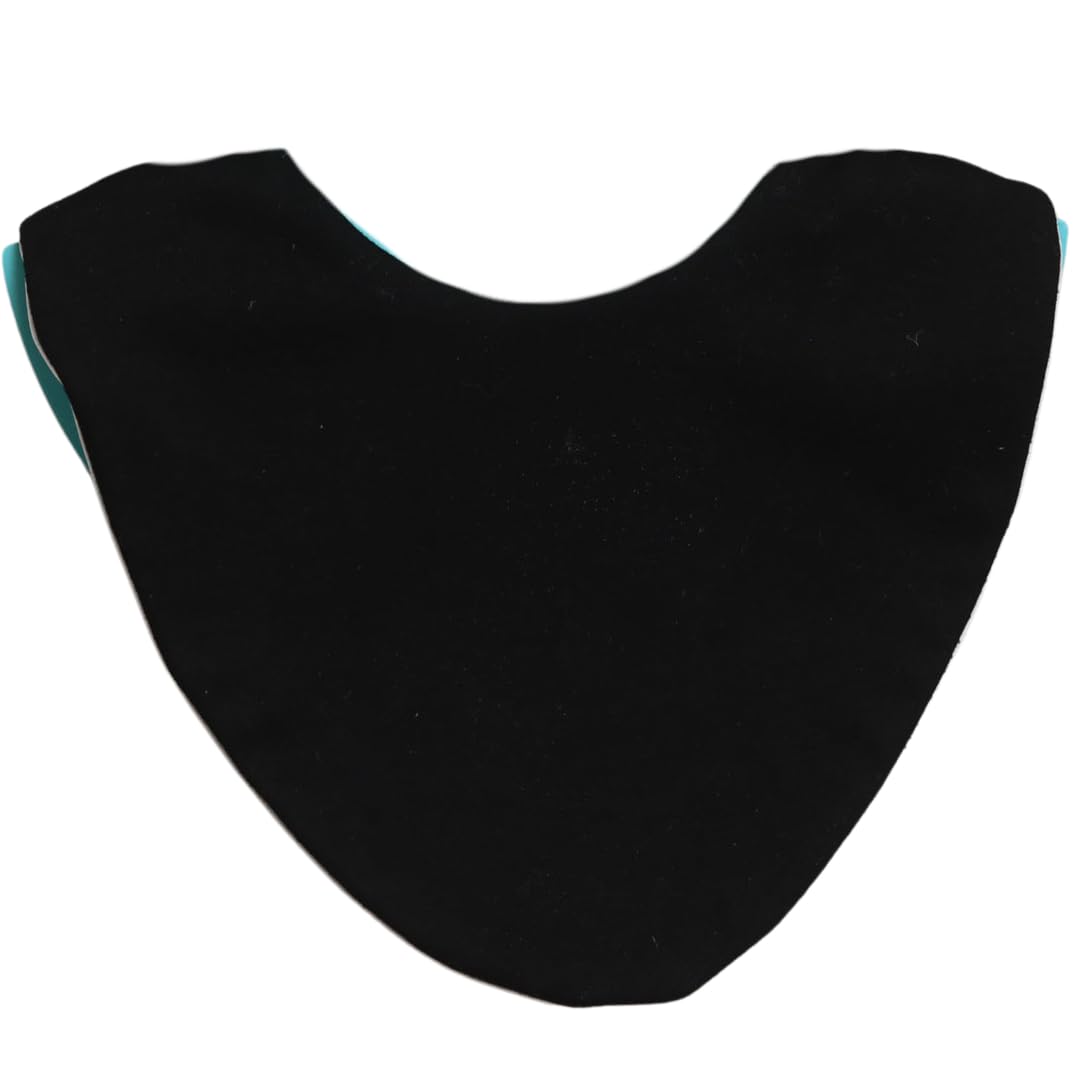 Bibbilyboo Black Waterproof Baby Dribble Bib, 1 Pack, Baby/Toddler - Highly Absorbent & Naturally Antibacterial - Adjustable, Waterproof & Breathable Fabric - Award Winning Teething Bibs (Black)