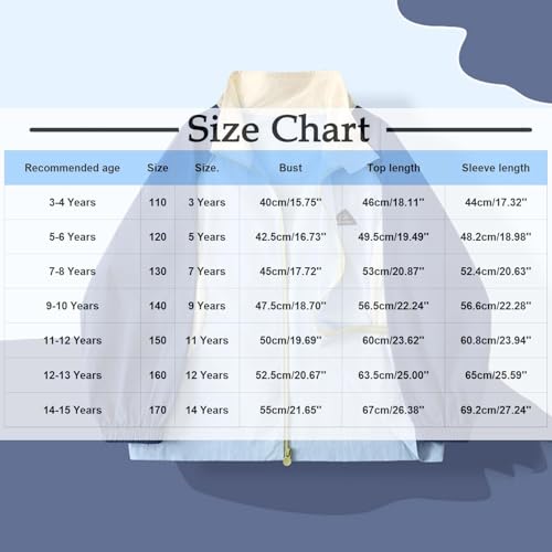 Kids Full Zip Stand Collar Outerwear Jacket Colorblock Loose Long Sleeve Casual Outdoor Sports Coat with Pockets 3-15 Years3