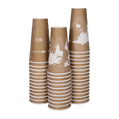 ECO PRODUCTS Compostable Insulated Coffee Cups (40-Pack)