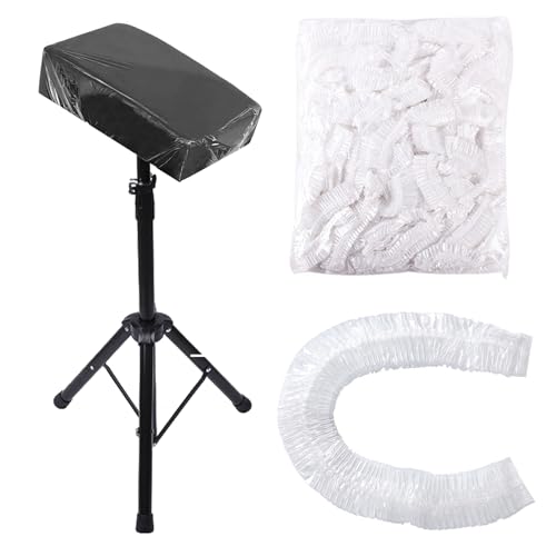 HOINCO 50 Stück Tattoo-Tablett-Abdeckungen, transparent, elastisch, Tattoo-Armlehnen. 90 x 110 cm