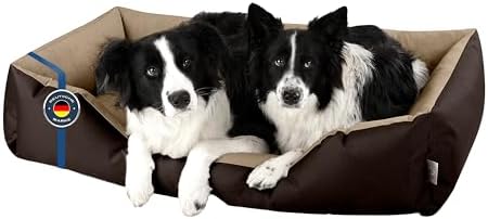 BedDog(R) legowisko dla psa LUPI L, sofa dla psa z Cordury, mikrofibra welurowa, zmywalne legowisko dla psa z brzegiem