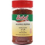 Sadaf Aleppo Pepper - Aleppo Pepper Flakes for Cooking and Food Seasoning - Ideal for Middle Eastern Cuisine - Aleppo Spice - Kosher - 4.4 Oz Bottle with Shaker Top