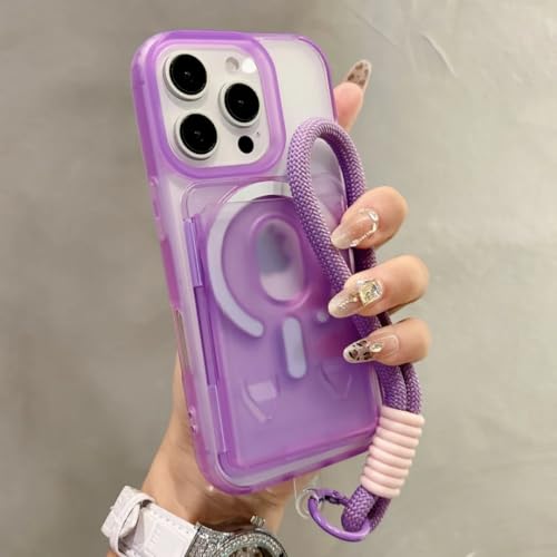Étui iPhone 16 porte-cartes magnétique transparent pour éviter les chutes