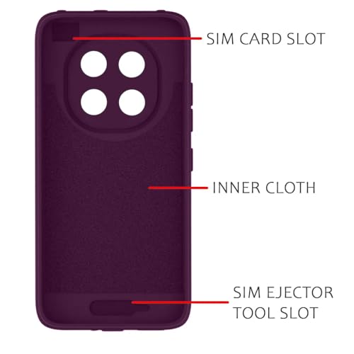 Image of Back Cover | MagFit Ring Design (Non-Magnetic) | Shockproof Case | Anti-Slip Grip | Raised Camera Edges | Slim Protective Case for Mi Redmi Note 15 5G / Note 15 SE 5G / Poco M8 5G (Purple)
