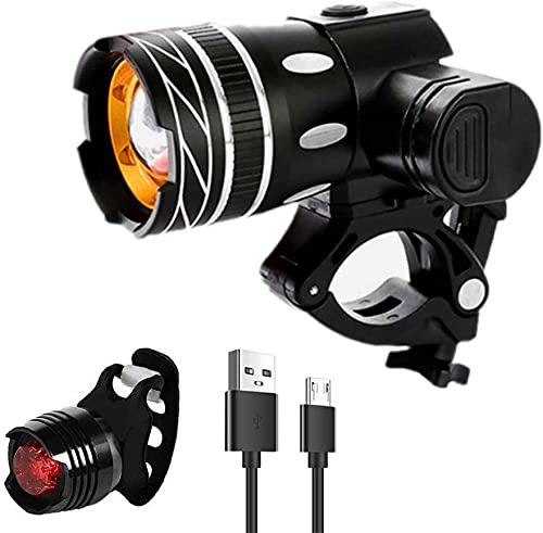 Luz de bicicleta XMING con tecnología LED de 380 lúmenes y protección impermeable IPX6