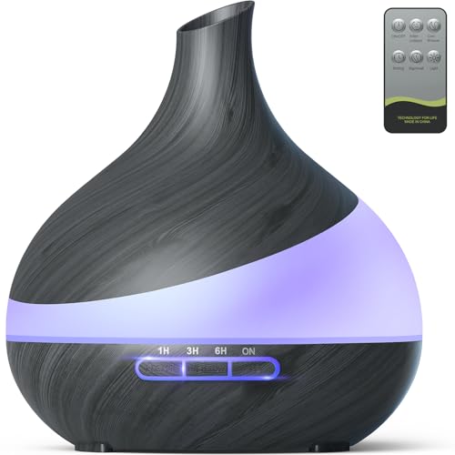 𝟒𝟒%𝐨𝐟𝐟 HJTHJT Essential Oil Diffuser for Women, 500ml Aromatherapy Diffuser:14-Color LED, Dual Mist 30/60ml/h, Remote Control, Auto Shut-Off, Hotel Spa Bedroom