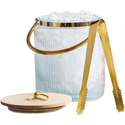 Le'raze 3L Glass Ice Bucket Cover