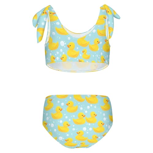 Image of Girls Tankini Swimsuit Bathing Suit Two Piece Bikini Summer Beach Swimwear with Adjustable Strap 3-12 Years