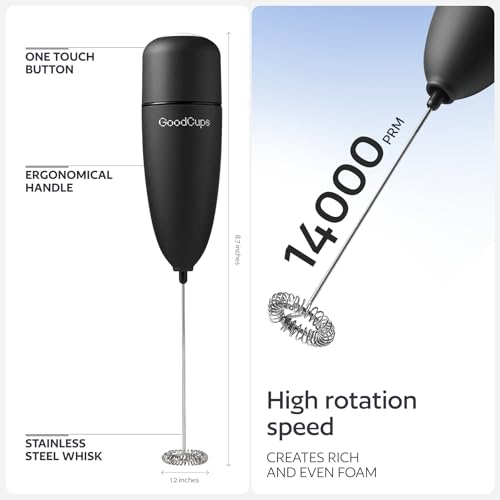 33% Off Milk Frother Handheld - Electric Foam Maker for Coffee & Lattes