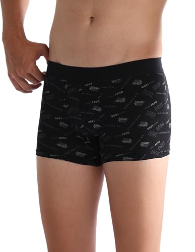 Image of U.S. Polo ASSN. Mens OET16 Cotton Stretch Brand Printed Underwear Trunks - Pack of 2