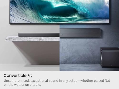 Image of Samsung Q-Series Soundbar HW-QS700F 3.1.2 ch Subwoofer (2025 Model) Convertible Fit, Wireless Dolby Atmos, Q-Symphony