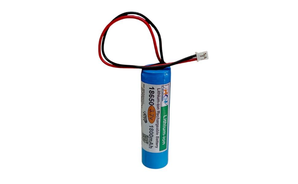3.7v 1800mah 18650 Li-ion Cylindrical Battery Pack for led Bulb DIY Projects Lithium Ion Cylindrical Battery for Flashlights CCTV Camera GPS Device Pack of 1 1800mah-image-29
