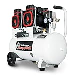 KnappWulf Compressore silenzioso KW6050 compressore ad aria compressa 10 bar, 512 l/min, con separatore d'acqua 69 dB