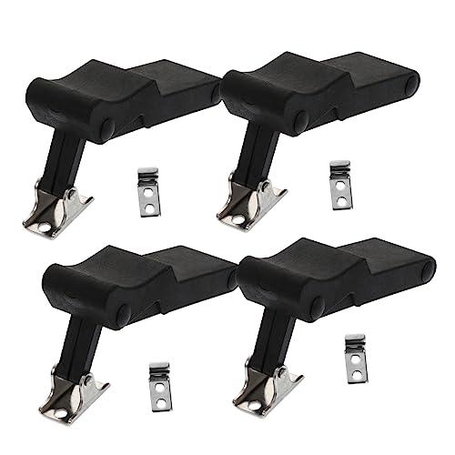 CLISPEED 4 piezas Cerraduras de Seguridad para Armarios Pestillos de Caucho y Acero Inoxidable para Puertas de Gabinete Latch Durable y Práctico para Móviles