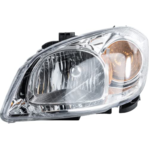 Evan Fischer Driver Side Headlight Assembly Compatible with 2005-2010 Chevrolet Cobalt 2007-2009 Pontiac G5 with Bracket