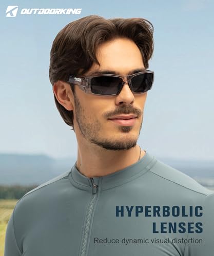 Image of Polarized Sport Sunglasses-for-Men Sun-Glasses: Mens Wrap Sunglasses for Fishing Cycling Running UV400 Protection