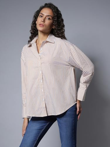 Image of HIGH Star Women's Cotton Boxy Fit HSWSHW23508 S2 Shirts