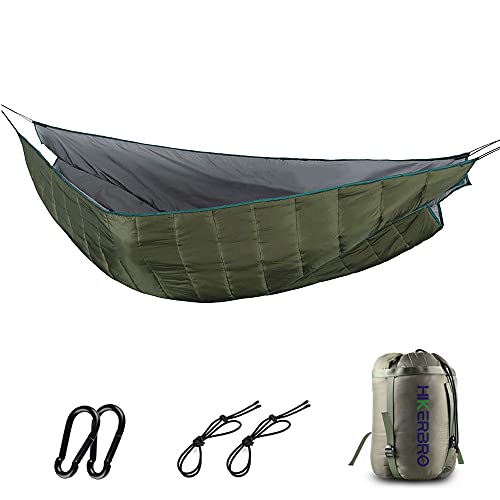 Double Hammock Underquilt, HIKERBRO 4 Season Heavy Duty...
