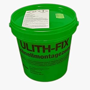 Fix2 snelmontagecement, 1 kg, blikje blikje blikje voor binnen en buiten
