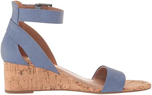 Aerosoles Women's Willowbrook Wedge Sandal, Mid-Blue, 12 Wide | Image 5