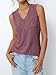 AUTOMET Womens Tank Tops Summer Sleeveless Shirts Spring 2025 V Neck Loose Fit Casual Clothes Trendy Fashion Outfits PurpleRed S