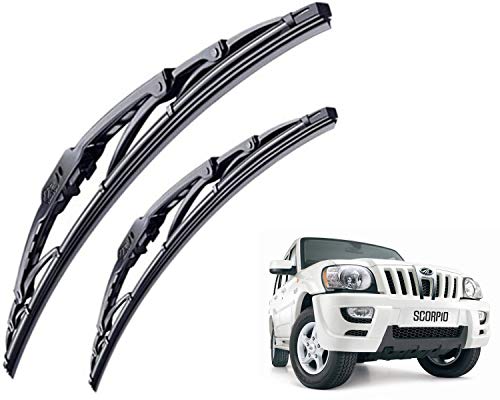 Image of WolkomHome High Performance OE Car Wiper Blade Replacement set of 2 Pc Right 18 inch Left 18 inch for Mahindra Scorpio