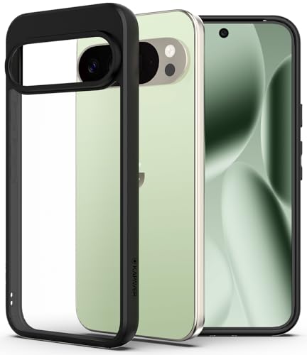 Image of KAPAVER Hybrid Shock Proof Series Back Cover Case Compatible with for Google Pixel 10 Pro XL (PC+TPU) (Black)