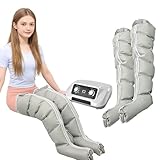 SULQING Body Pressoterapia Gambe e Pancia Macchina per Pressoterapia a Casa︱6 cavità d'Aria Linfodrenaggio Braccia Macchinario Pressoterapia Professionale︱Pression Réglable