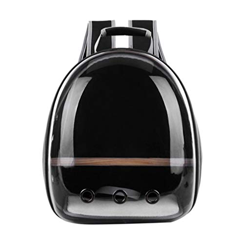 balacoo Parrot Travel Bag Pet Backpack Breathable Mesh Window Design and Wooden Stand Perfect for Small Pet Outdoor Trips