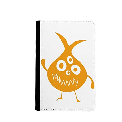Étui portefeuille de voyage pour passeport anti-perte jaune avec motif alien pop