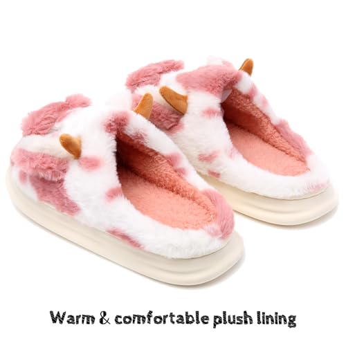 Cow Slippers For Women and Men Fluffy Cute Cozy House Slippers Indoor and Outdoor4