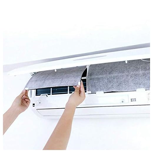 Modonghua Filtro de aire acondicionado, filtro de aire DIY HEPA no tejido filtros de polvo papel para filtro de aire acondicionado, 2 unids/bolsa