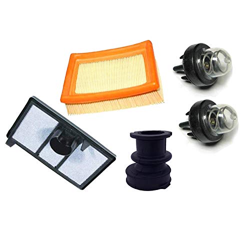 Hippotech Air Filter Combo Kit & Manifold & Primer Bulb for Stihl TS700 TS800 Replace 4224 141 0300 & 4224 140 1801