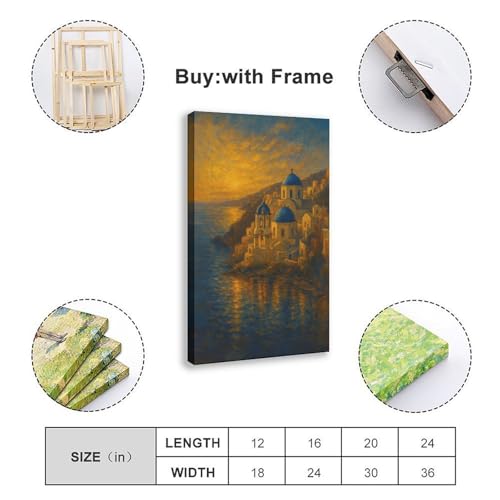Poster bâtiments rétro 40 x 60 cm pour sublimer un mur blanc de bureau