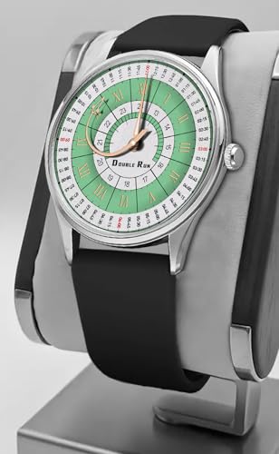 Image of DOUBLERUN Analog Watch, Silicone Strap, Roman Numerals, 24-Hour Display