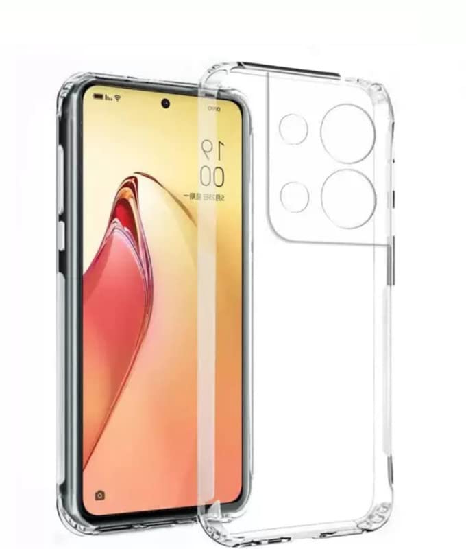 Chemforce Back Cover Case Compatible for Oppo Reno 8 Pro 5G || Premium Transparent Soft Silicon Back Cover