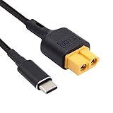 cablecc SC100 プロトコル XT60 - Type-C 高速充電ケーブル USB-C 充電ケーブル RC Lipoバッテリー クアッドコプター マルチコプター エアロモデリング用 100cm